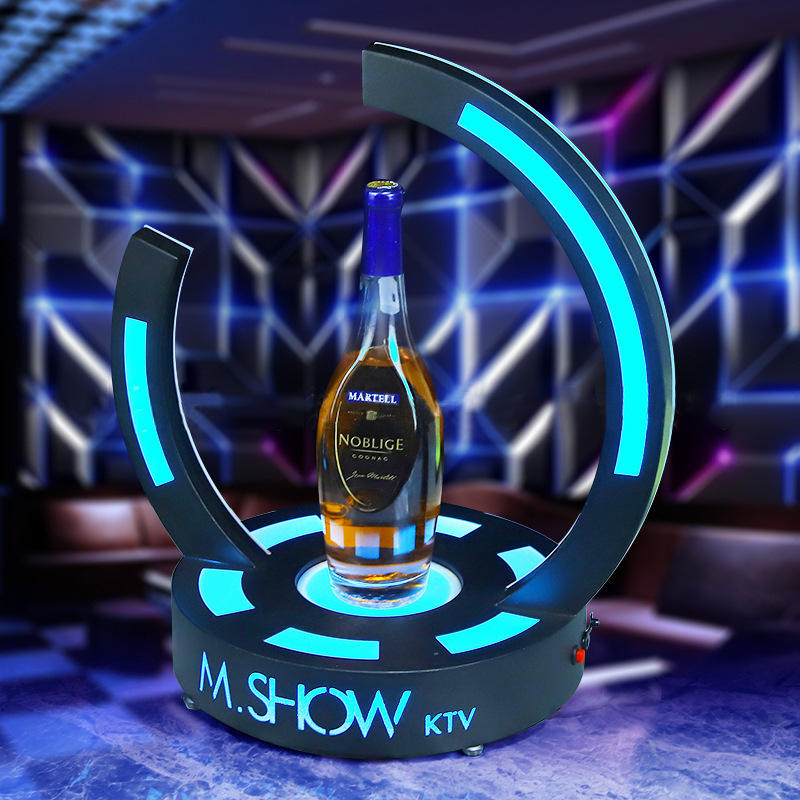 酒吧ktv新款发光酒座led洋酒香槟底座xo激光酒架酒托黑桃a酒座