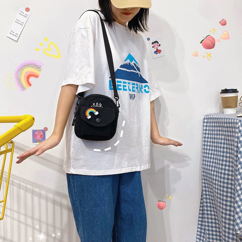 Wholesale Little Bag Fashion Canvas Single-Shoulder Bag Casual Cross-body Bag Girl's Bags