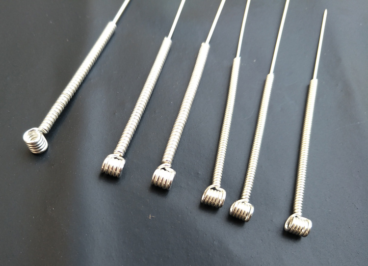 纯银针灸针中医银针约999足银 银质针针身针柄全银