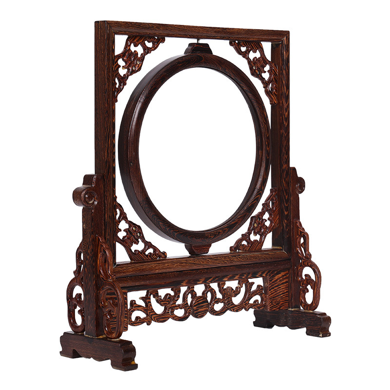 Rosewood Photo Frame Solid Wood Hollow Carved Screen Domestic Ornaments Mounting Calligraphy and Painting Photo Frame Wooden Craftwork