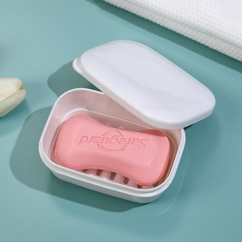 跨境带盖过滤网密封旅行可印刷图案香皂盒肥皂盒收纳盒高颜值亮面