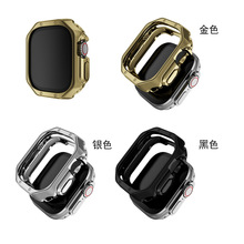 新款适用于apple watch7/8表带TPU表壳机械电镀表壳保护套Ultra壳