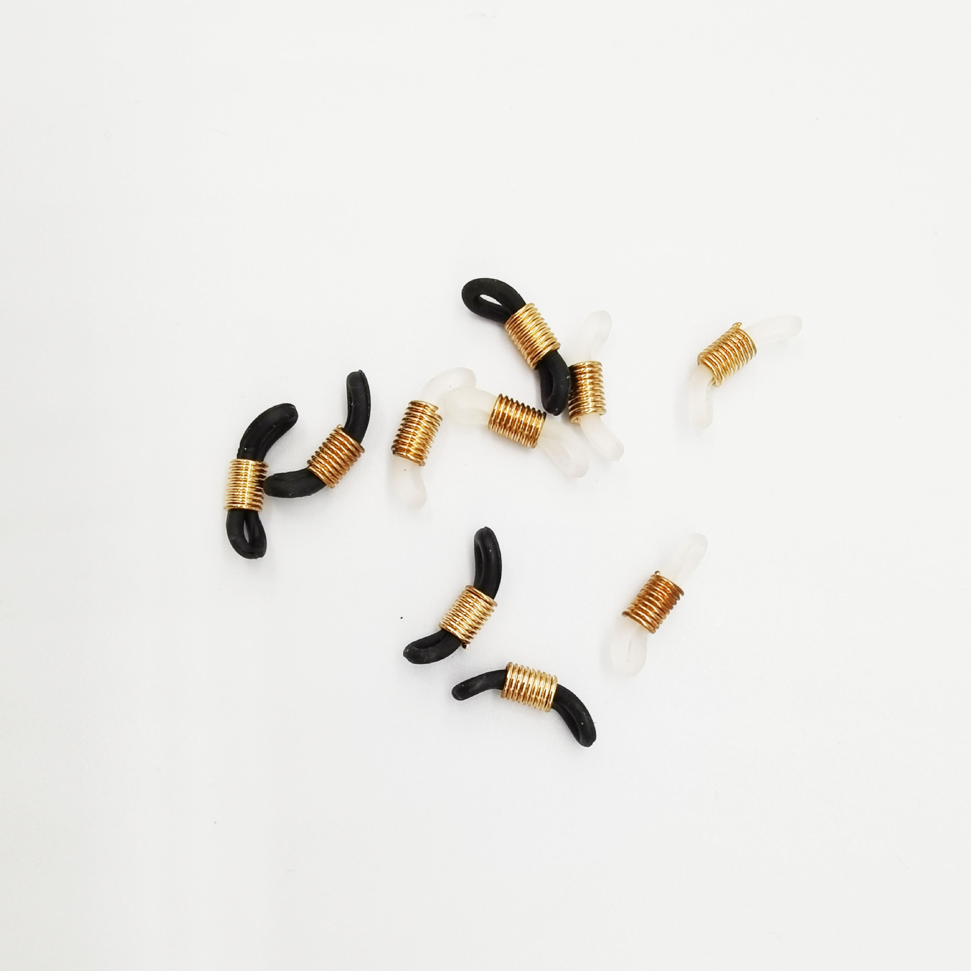 透明黑色眼镜圈眼镜扣弹簧眼镜圈橡胶扣眼镜口罩防脱落神器配件