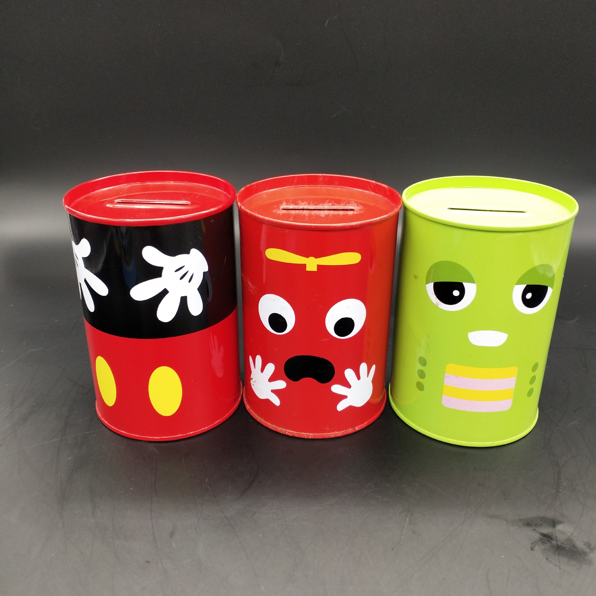 马口铁存钱罐 圆形卡通创意硬币储蓄罐 金属铁罐厂家定制