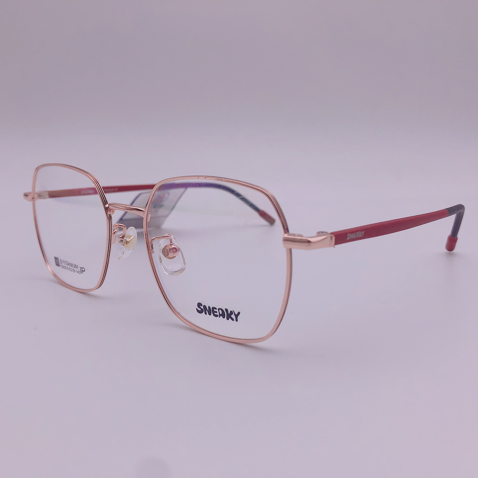 sneaky 时尚复古半钛超轻眼镜框架 男女潮近视架不夹脸佩戴舒适