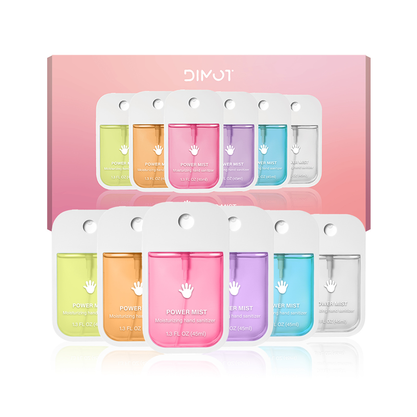 跨境热销清香清洁洗手液喷雾家用便携式六件喷雾香氛免洗洗手液剂