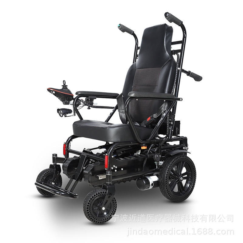 高端可折叠大功率爬楼轮椅铁车架重型安全可折叠电动轮椅-阿里巴巴