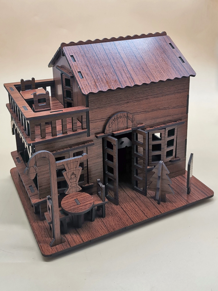 英伦小屋超大5000片木质成人拼图1000片儿童益智玩具生日礼物湖畔小屋