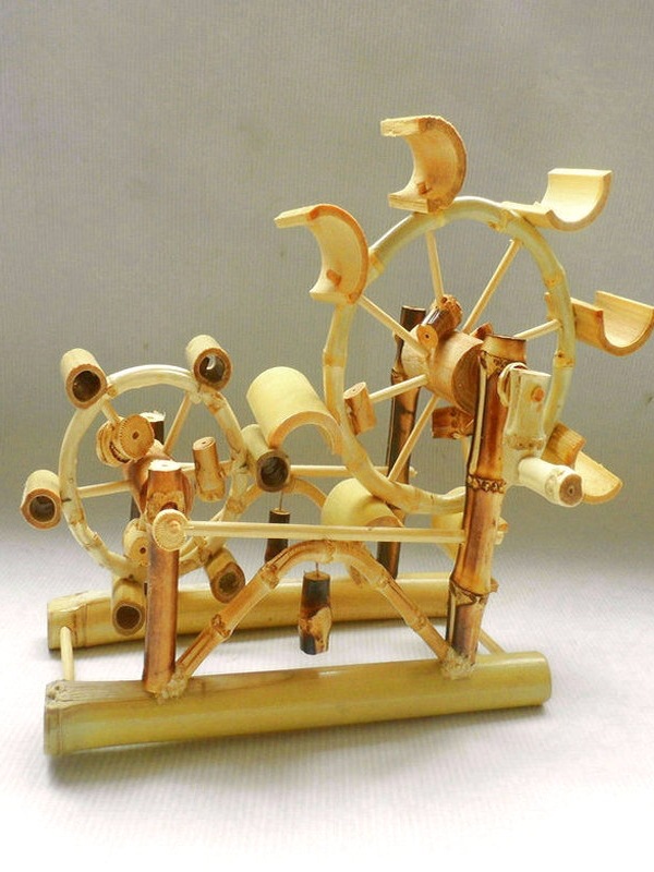 竹质玩具竹子制品工艺品摆件创意装饰竹编制品竹编工艺品 小玩具