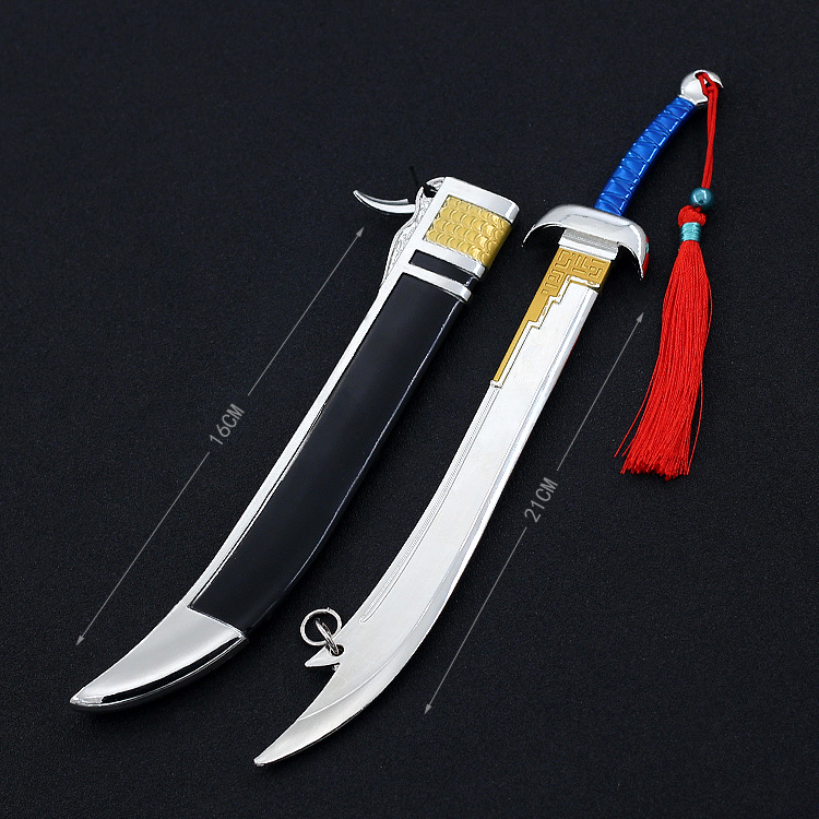 风云雄霸天下武器 聂风血饮狂刀带鞘刀 合金模型工艺品摆件未开刃