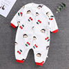 baby Sleeping bag children Autumn and winter thickening Flannel Conjoined pajamas Coral baby Anti Tipi