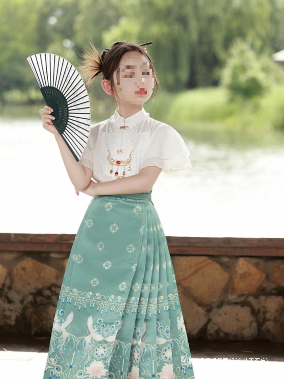 女童夏季古风夏款儿童汉服明制超仙裙子中国风唐装女孩夏天马面泛