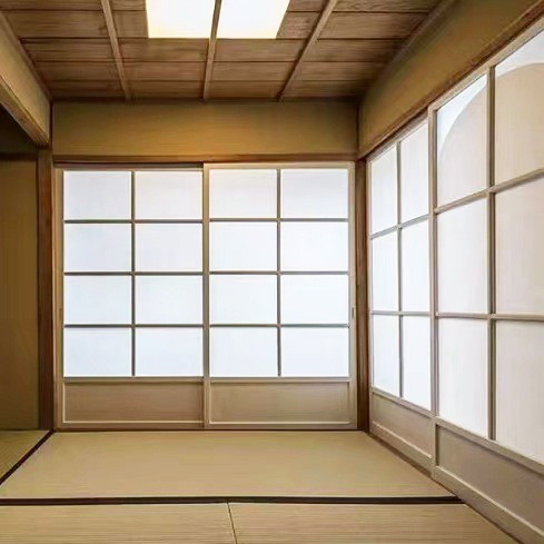 日式推拉门窗和室实木格子门和室移门榻榻米隔断门中式花格吊轨门