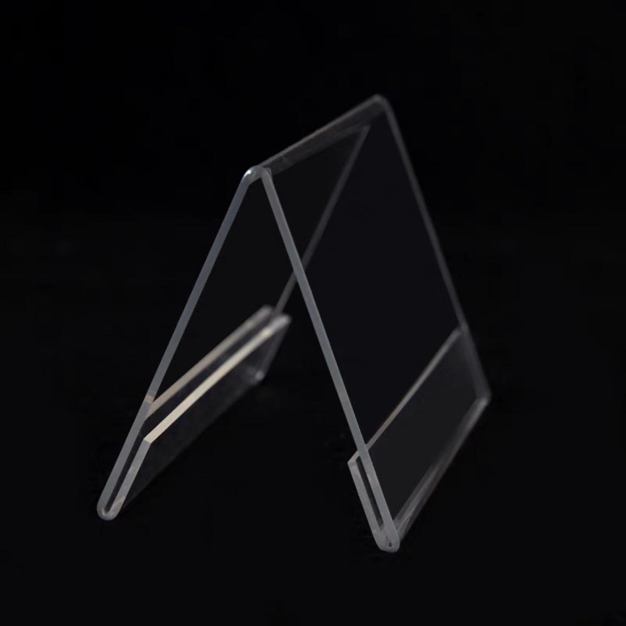 v型亚克力透明三角会议牌座位牌 双面台牌台卡桌牌席位牌100*200