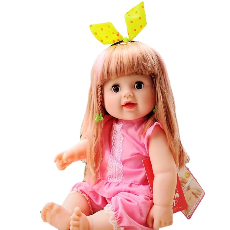 48厘米237声音会说话会眨眼洋娃娃奈宝尼尔搪胶仿真娃娃女孩玩具