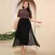 Cross-border large size women's summer European and American hot-selling new spot fashion elegant bag buttocks slim slim dress Cross-border large size women's summer European and American hot-selling new spot fashion elegant bag buttocks slim slim dress