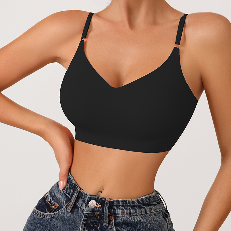 Foreign Trade Seamless Wireless Bra Breast Holding Women's Push up Upper Support Beauty Back Yoga Straps Vest Sports Underwear