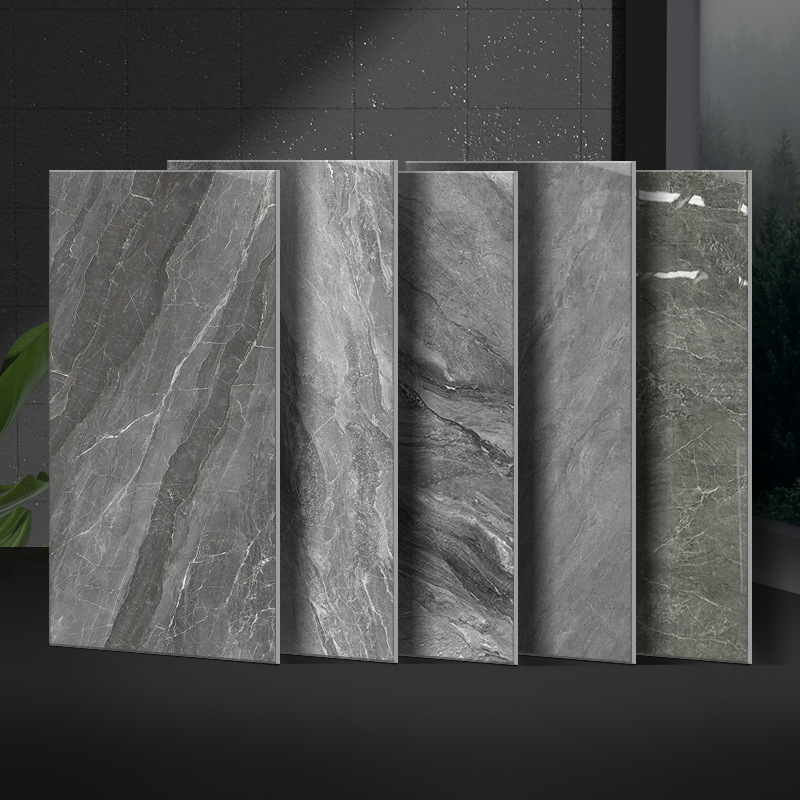 岩板地砖瓷砖750x1500客厅室内通体大理石灰色防滑耐磨大板地板砖