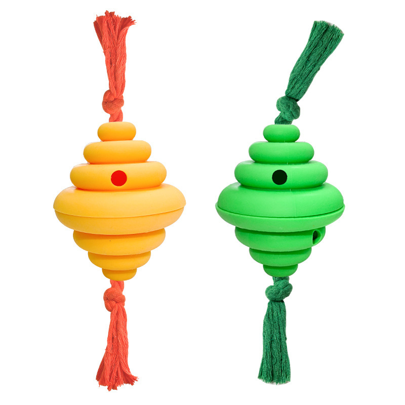 Cross-Border Pet Supplies Toy Dog Food Dropping Ball Honeycomb Anti-Tearing Rope Pet Interactive Tossing Outdoor Toys