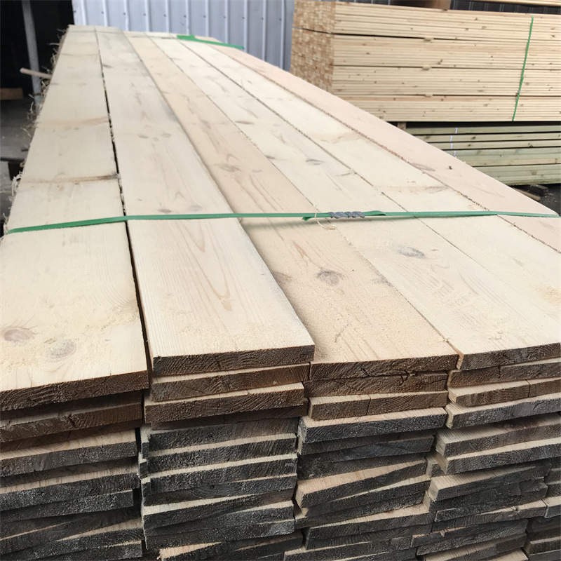 工地工程挂瓦木屋面木板板材刨光木望板倒角别墅顶目望板实木