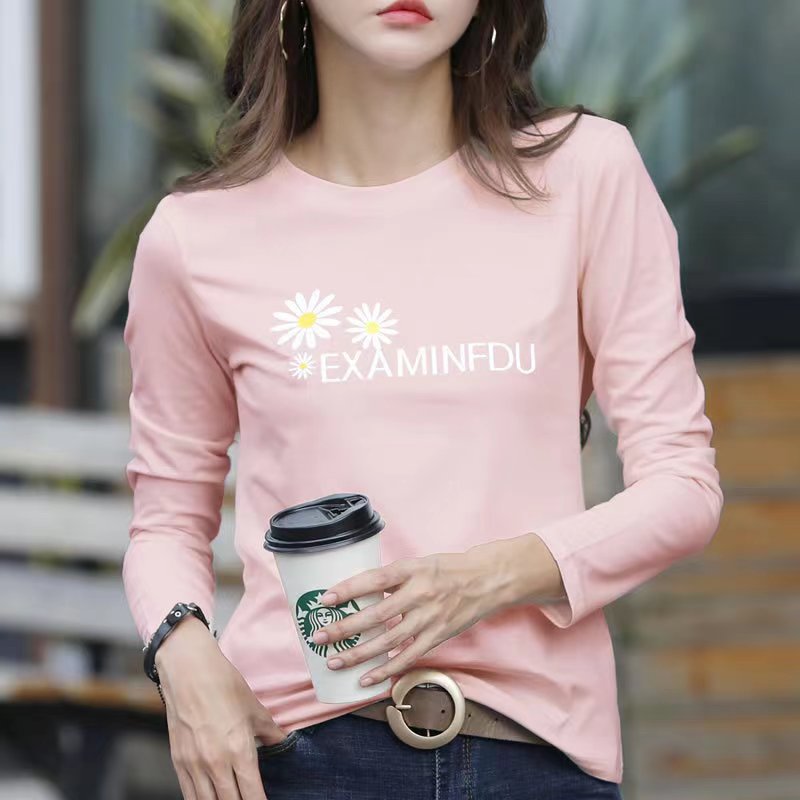 Factory Direct Sales Autumn and Winter Women's Clothes Long Sleeve T-shirt Women's Clothing plus Size Loose T-shirt Cross-Border Foreign Trade Stall Wholesale