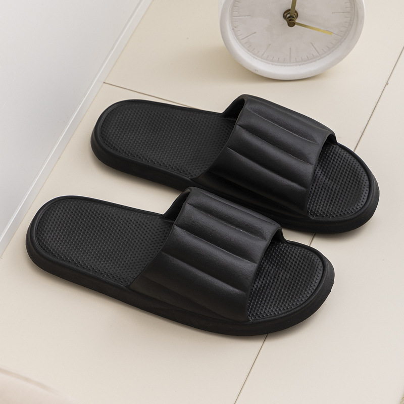 Qida Shun New 2024 Summer Slippers Men and Women Indoor Home Household Slippers Couple Wear-Resistant Bathroom Slippers