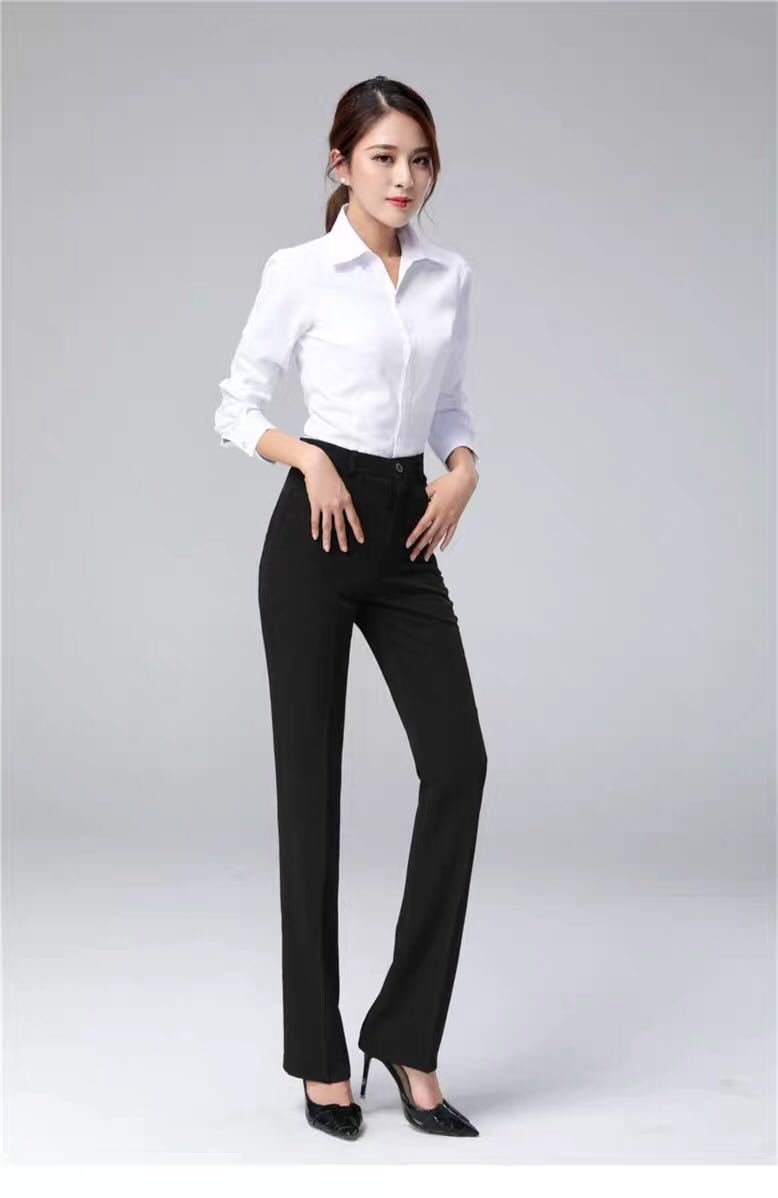 弹力春夏上班银行西裤女直筒工作裤正装裤职业女士西装裤黑色裤ol