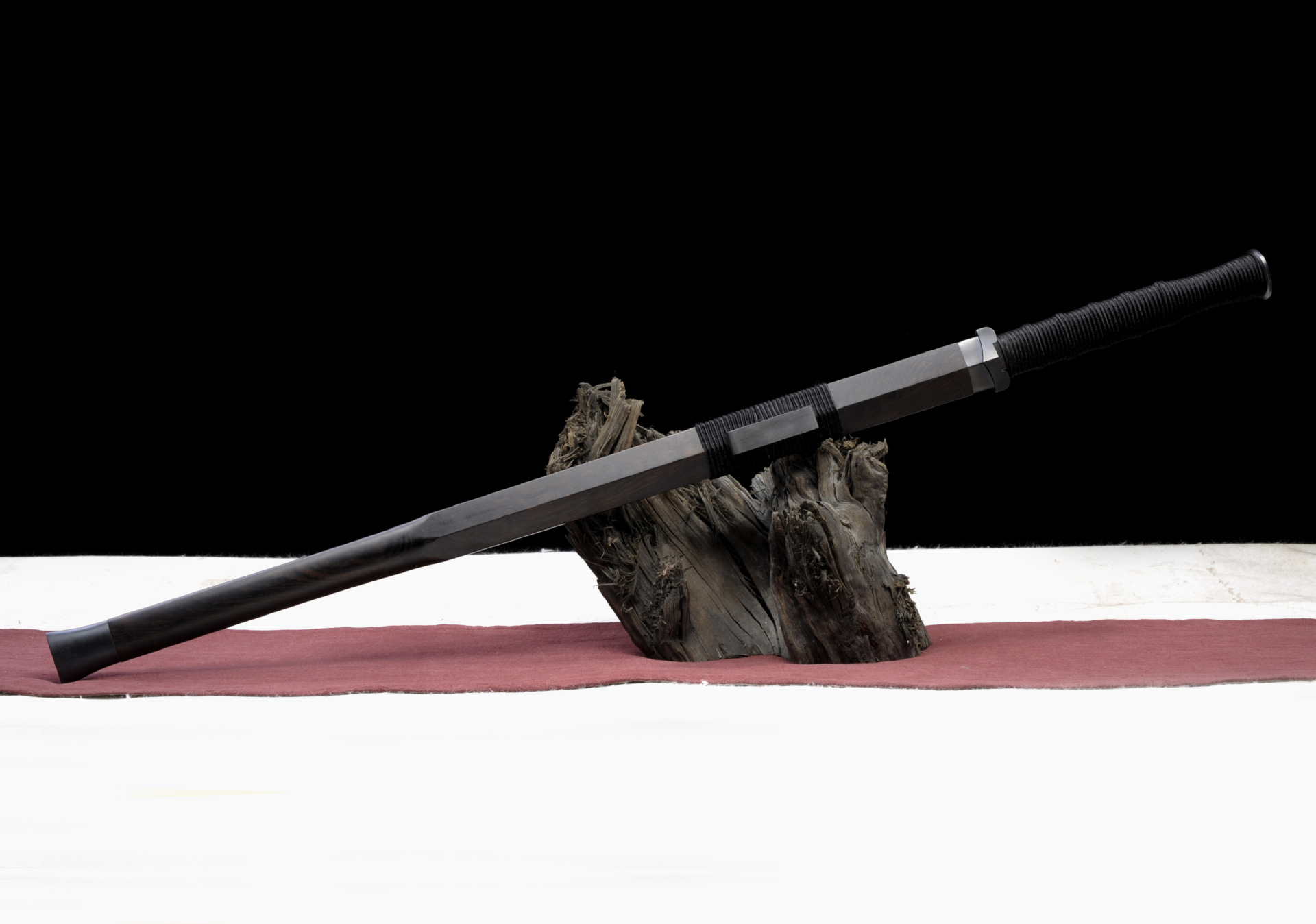 跨境龙泉刀剑手工锻打素装汉剑一体铁装传统春秋剑冷兵器未开刃