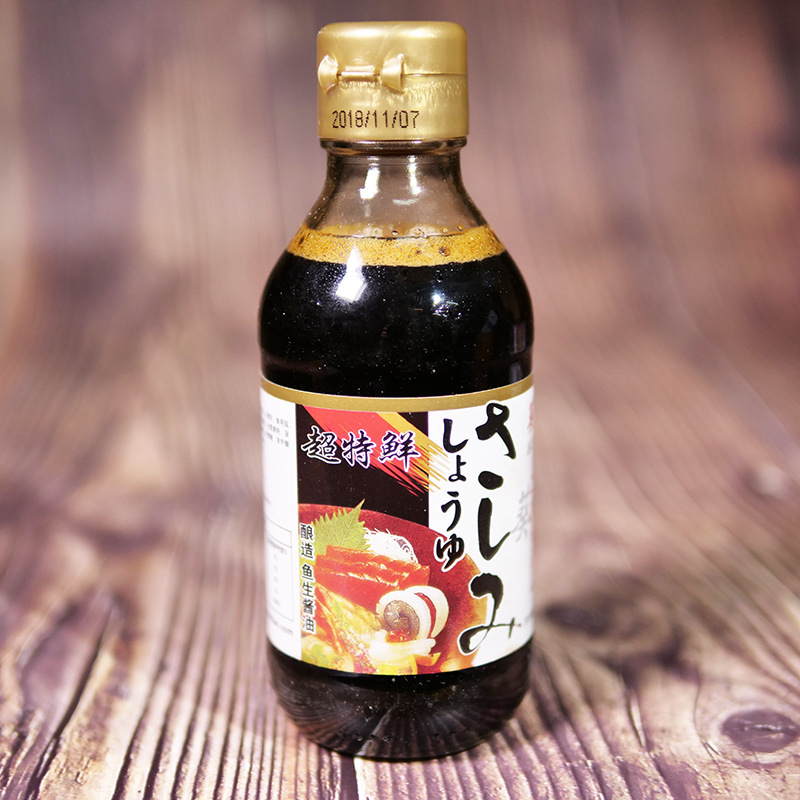 日本酱油葵田刺身芥末酱油日本料理海鲜寿司酱油200ml鱼生酱油