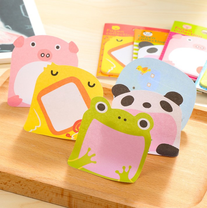创意可爱动物办公可撕便利贴 卡通n次贴 留言便签小本记事贴批发