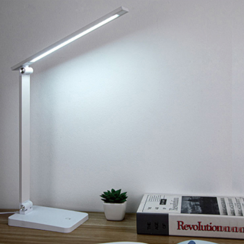 LED Eye Protection Reading and Writing Learning Desk Lamp Office Folding Charging Lamp Student Study Dormitory Reading Eye Protection Desk Lamp