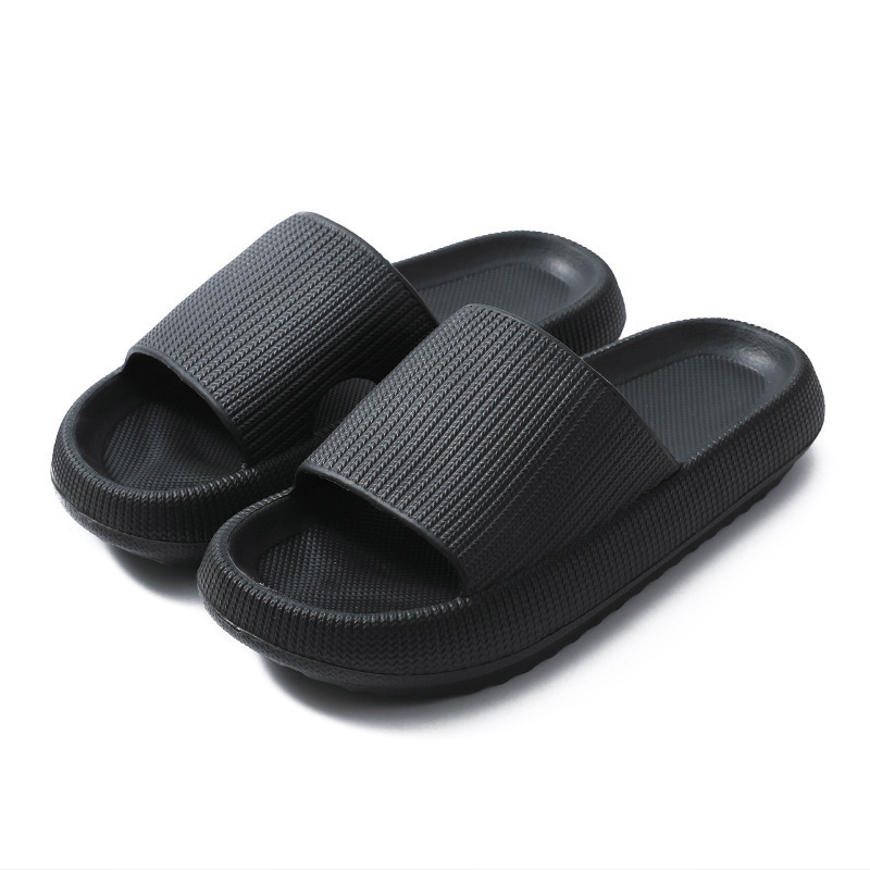 2023 New Slip-on Slippers Women's Summer Household Soft Bottom Outdoor Couple Slippers Men's in Stock Wholesale