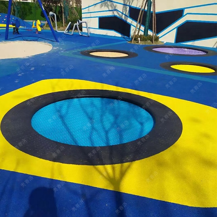 小区公园户外地面蹦床大小型埋地蹦床非标定制室外儿童跳跳床厂家