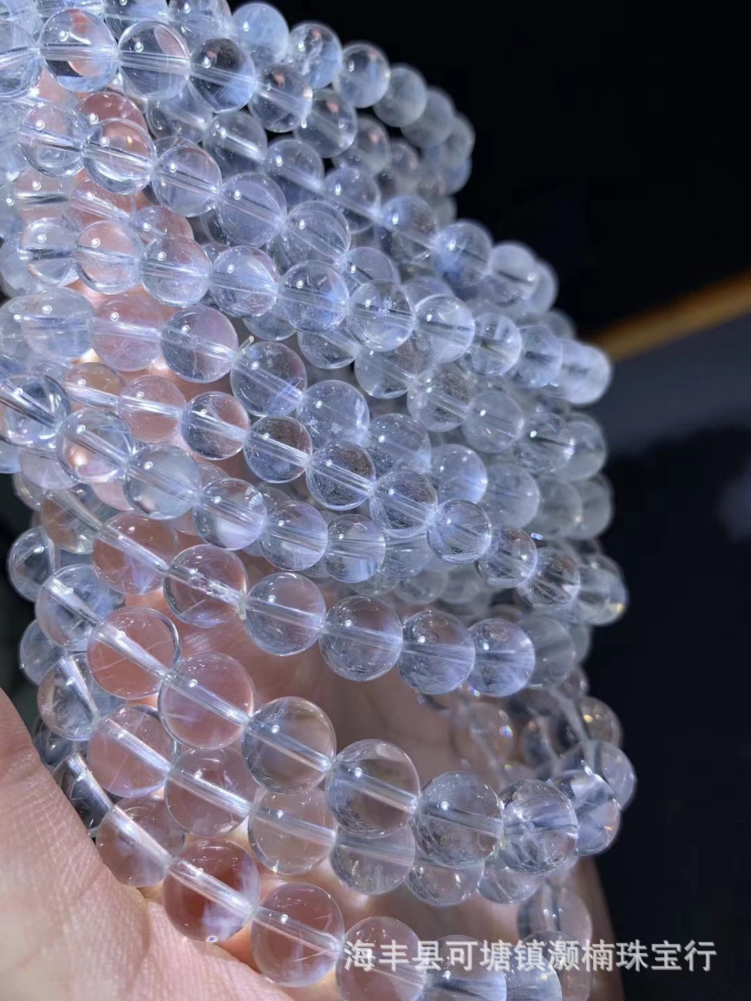 天然蓝针石手链 冰蓝绒毛蓝针水晶饰品手链女 天使羽毛蓝针石批发