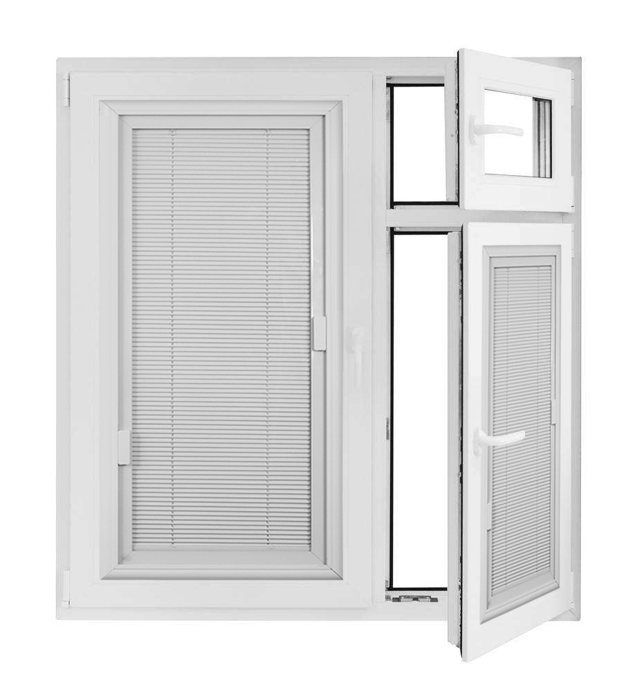 免打孔磁控百叶窗铝合金单玻璃内置中空百叶卫生间厨房内开窗窗帘