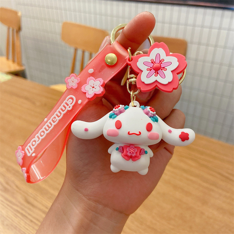 Cartoon Key Chain Ornaments Cute Cartoon Doll Cars and Bags Pendant Push Small Gifts Wholesale