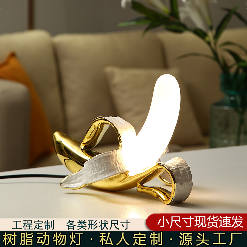 Banana Table Lamp Post-Modern Creative Table Lamp Bedroom Nordic Design Banana Simple European Designer Nordic Table Lamp