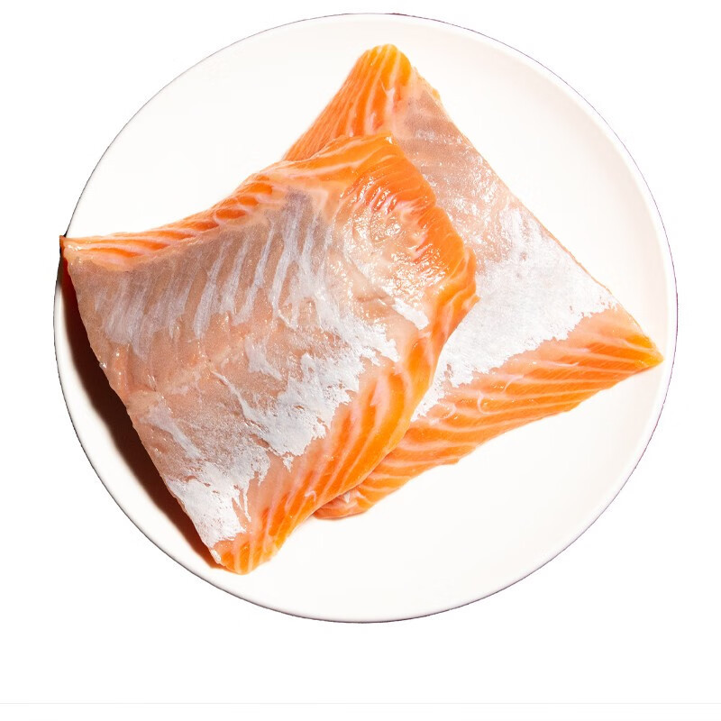 深悦胜 挪威冰鲜三文鱼尾段 去皮净肉2斤 袋装 鲑鱼后段肉 后段
