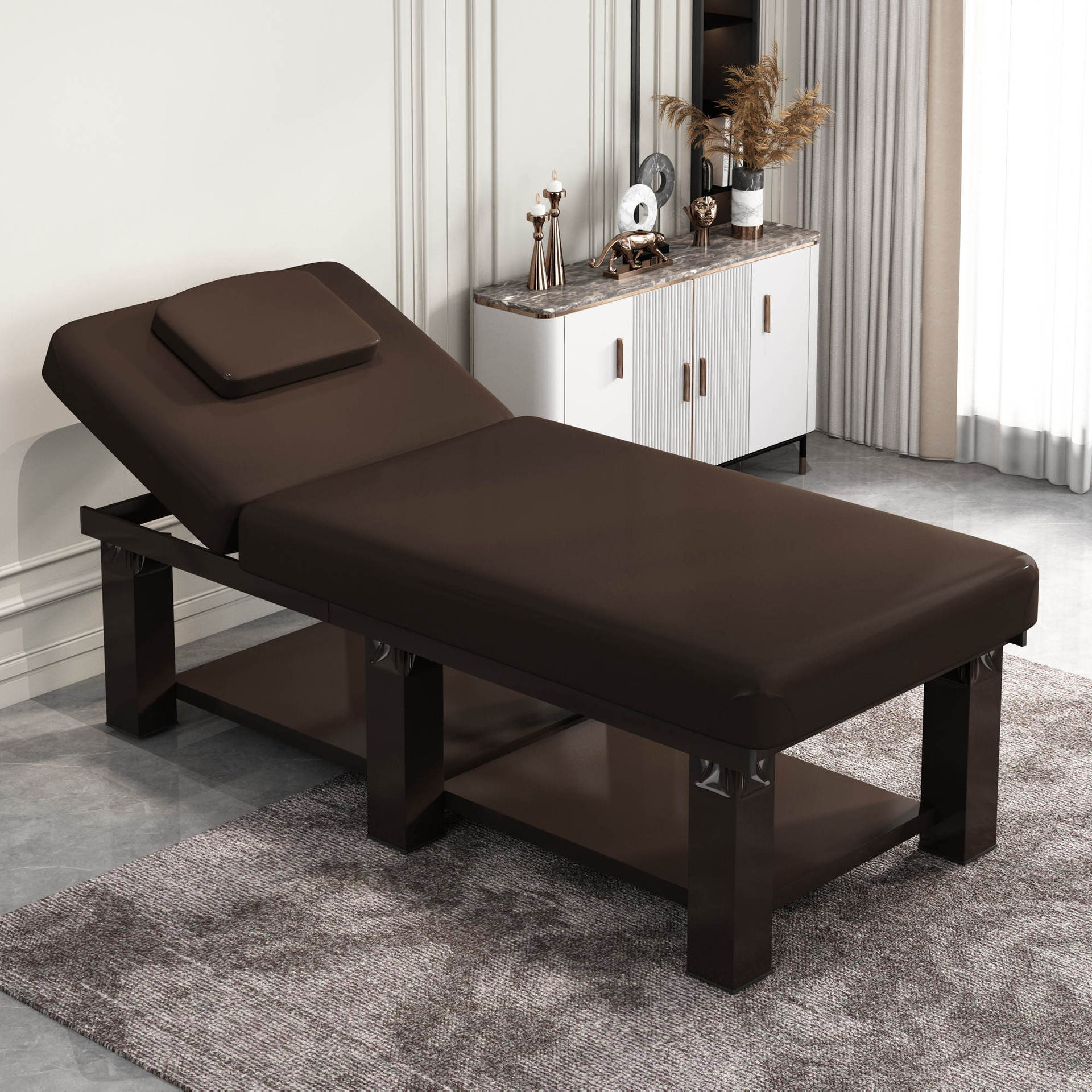 美容床美容院专用家用按摩床中医推拿床理疗床带洞纹绣美体采耳床