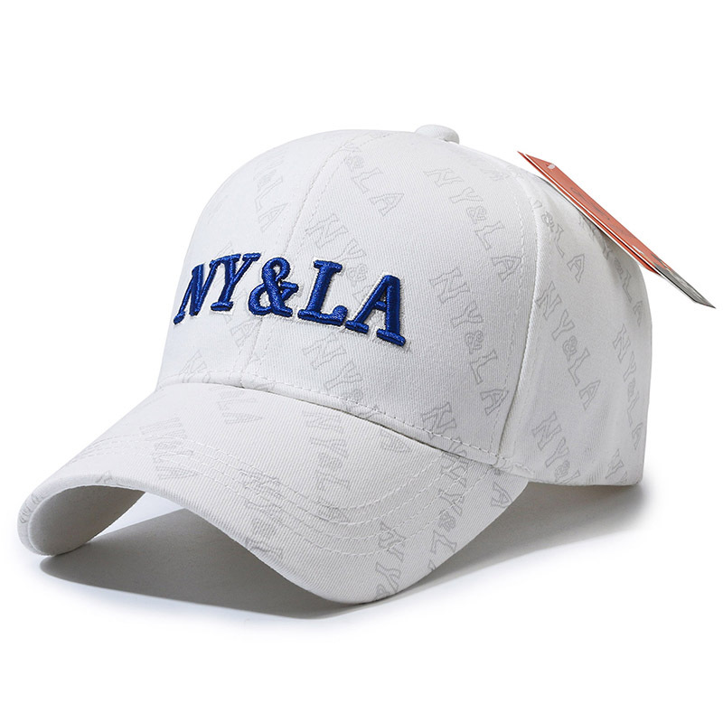 New Baseball Cap Embroidered NY & LA Sports Sun Protection Men's and Women's Same Sun Hat Breathable All-Matching Casual Peaked Cap