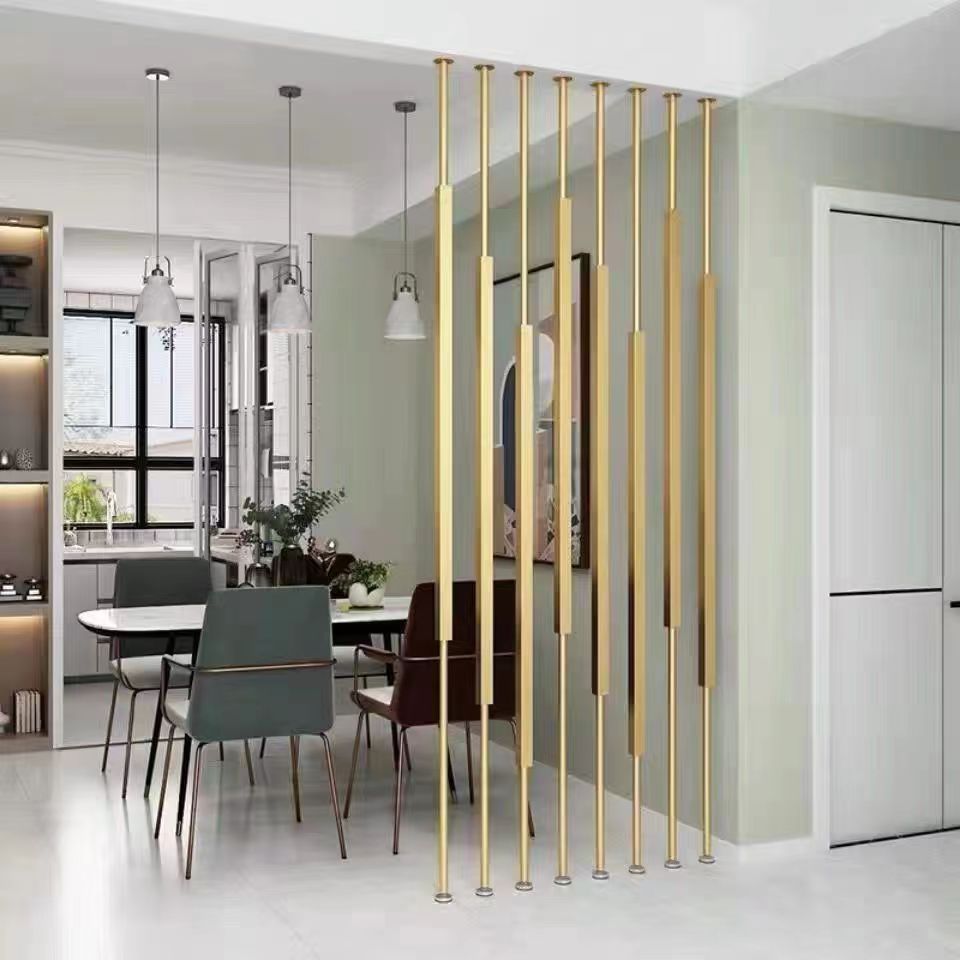 屏风隔断立柱客厅餐厅办公室分隔装饰免打孔隔断屏风新款玄关网红