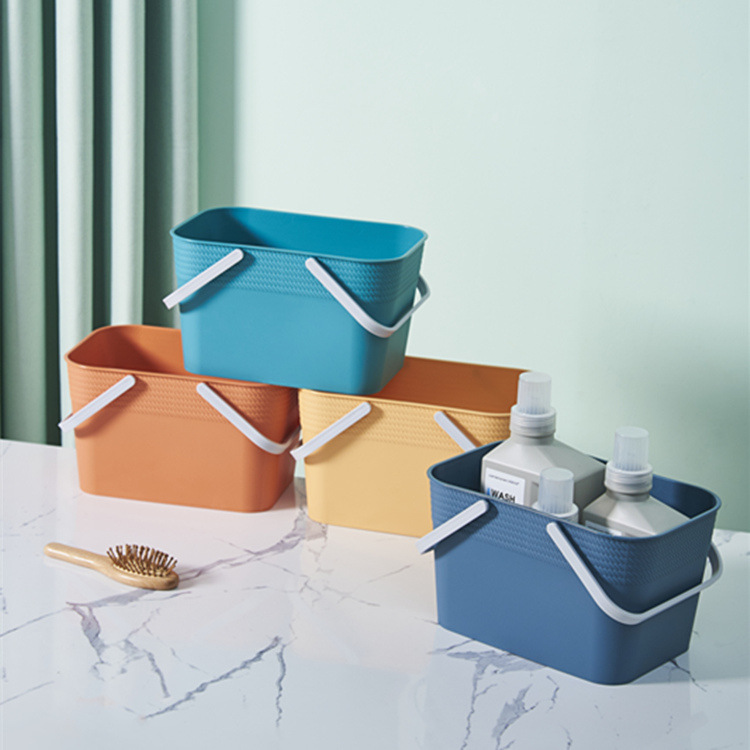 bathroom plastic storage baskets bath basket portable bath basket bath basket household snack storage sundries basket