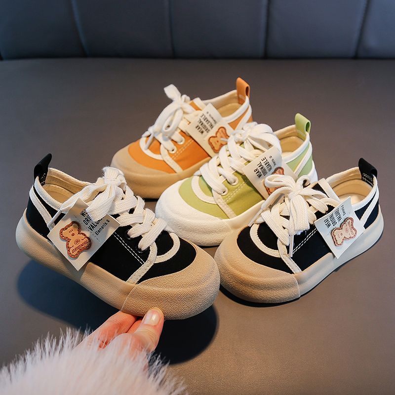 labixiaoxing children‘s canvas shoes girls boy shoes ultra-light casual shoes students 2024 spring new shoes