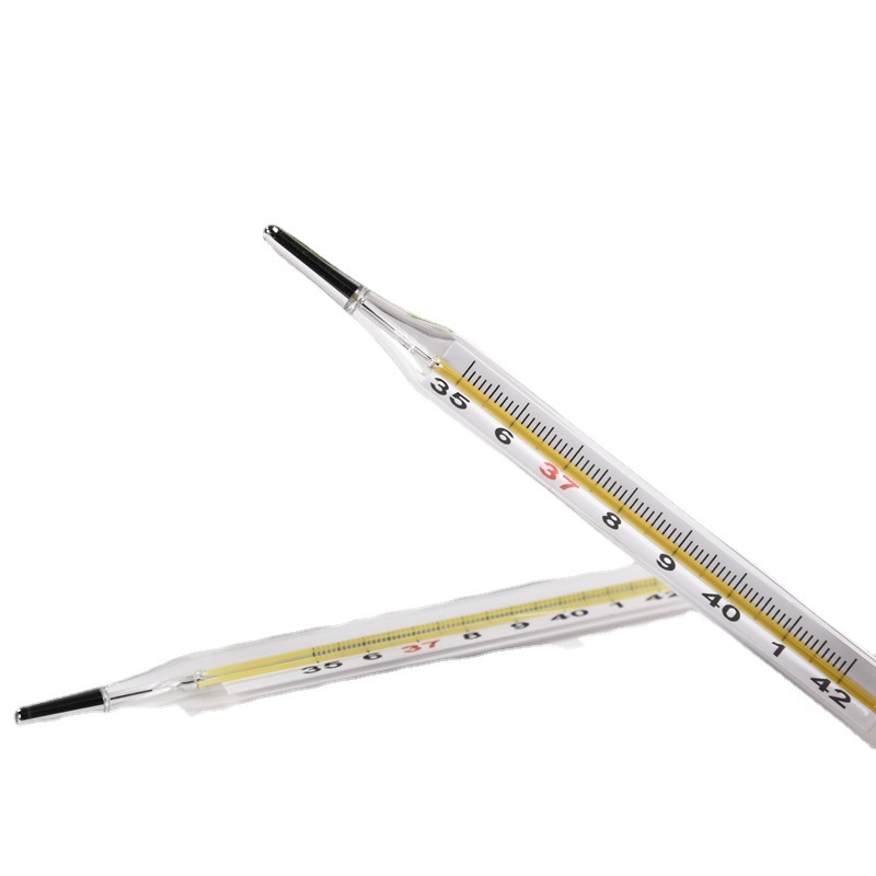 水银体温计批发 玻璃家用腋下中号外贸版测温仪thermometer温度计