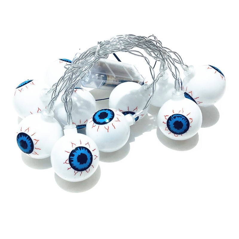 Easter Ornamental Festoon Lamp Eyeballs Lighting Chain Eyeballs Carnival Party LED Halloween Pumpkin Lighting Chain