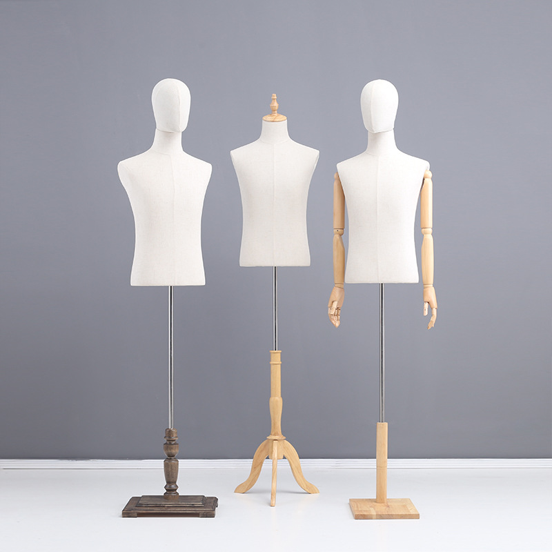 欧式可拆装半身模特男服装店橱窗展示西装礼服裤装人台道具展示架