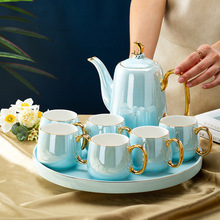 2024新款景德镇轻奢整套水具欧式陶瓷茶具水杯套装茶壶水壶 家用