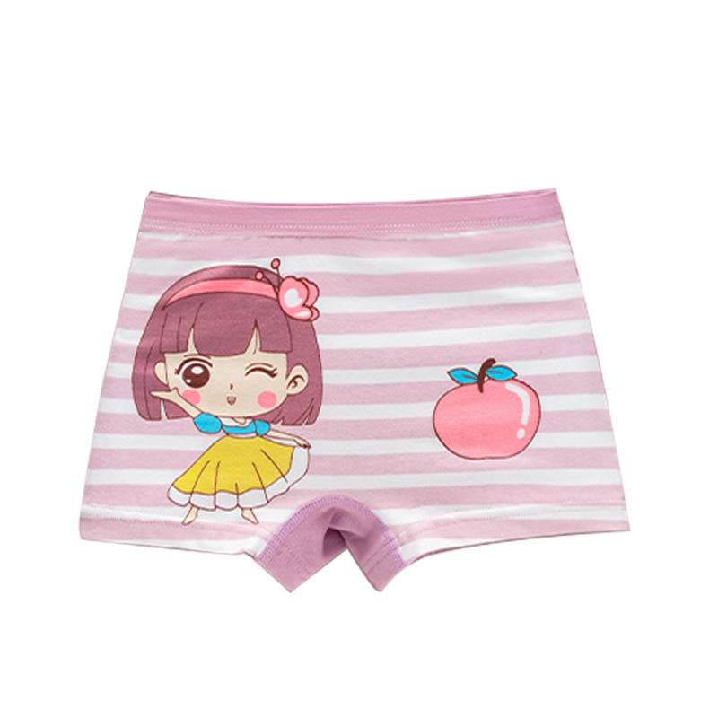 Summer Child Girl Small Underpants Boxer Pure Cotton Boxer Shorts for Middle and Big Children Girls Thermal Shorts Not Clip Butt Pp