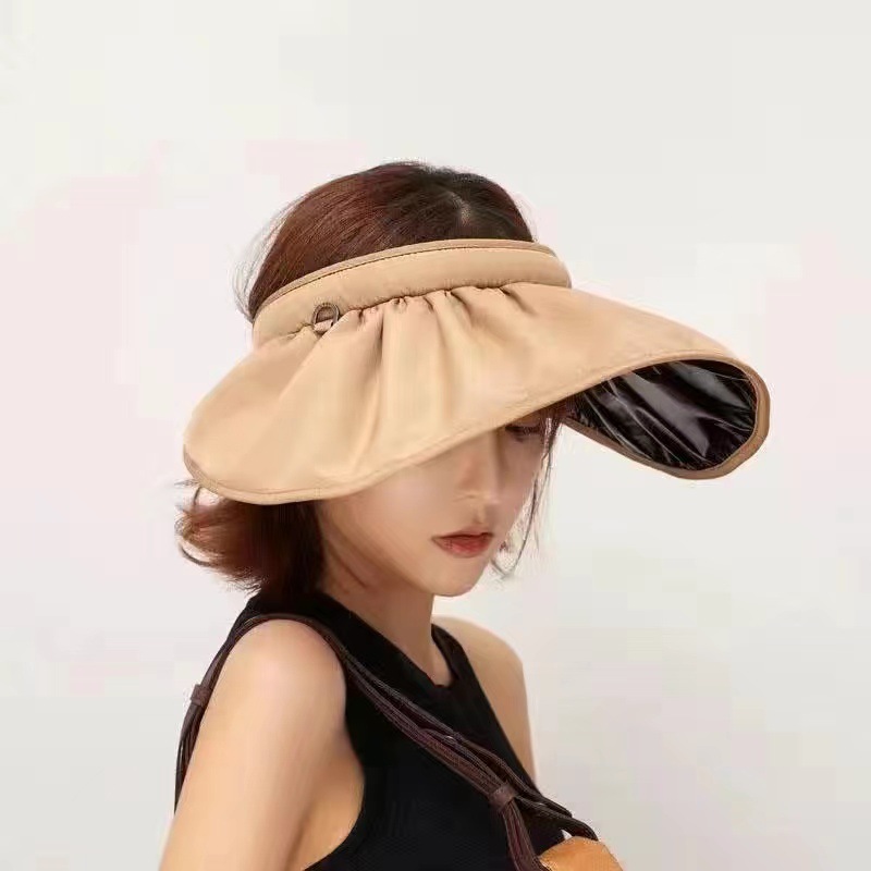 Vinyl Shell-like Bonnet Dual-Use Headband Sun Hat Female Sun Protection UV Air Top Outdoor Net Red Sun Hat Summer