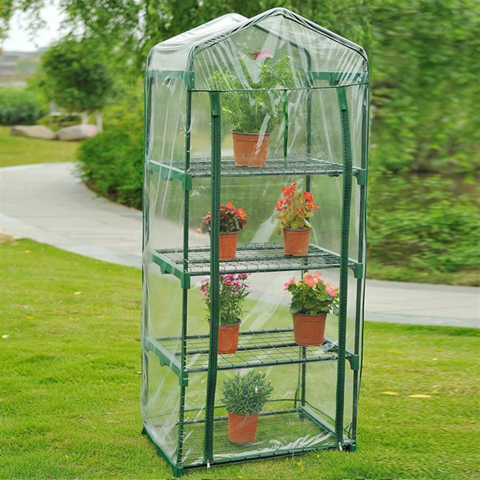 户外保温pvc植物罩温室防冻小型花棚多肉室内罩minigreenhouse